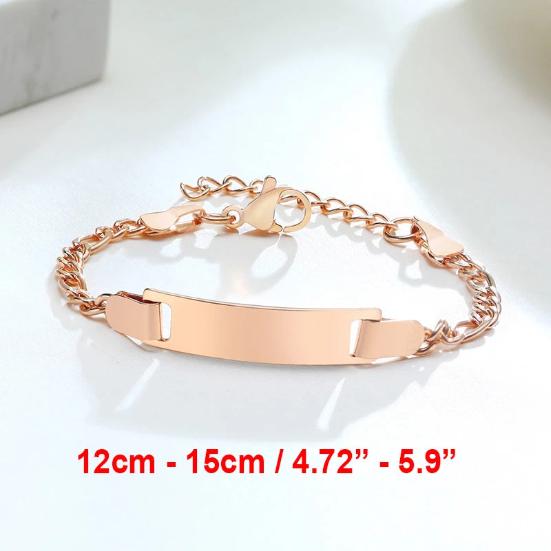Custom Engraved Mom Bracelet – Personalized Name & Date Gift
