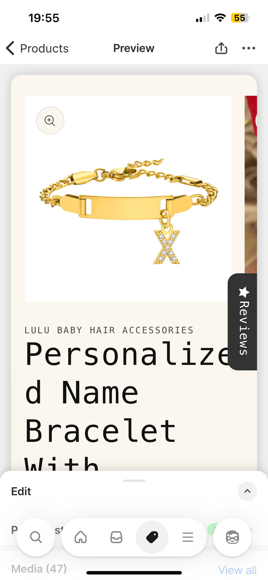 Gold bracelet