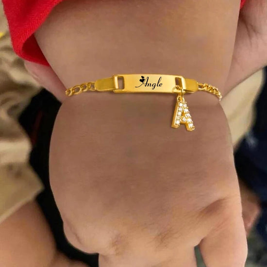 Personalized Name Bracelet for Boy or Girl - Custom Initials and Date - Perfect Birthday Gift